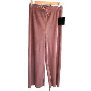 Soho Apparel Mauve Ribbed Drawstring Lounge Pants, NWT